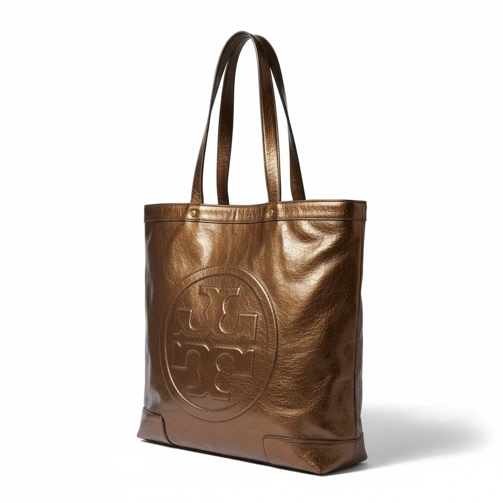Tory Burch Bombe Tote Bag Shimmering Bronze Tote
